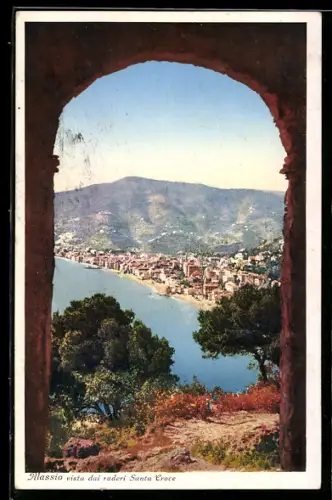 AK Alassio, Vista dai ruderi Santa Croce