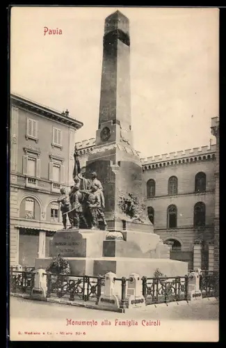 AK Pavia, Monumento alla Famiglia Cairoli