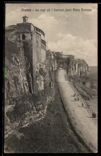 AK Orvieto, Le rupi ed i bastioni fuori Porta Romana