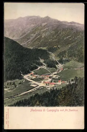 AK Madonna di Campiglio, Vista su Mt. Nambino e paesaggio montano
