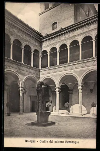 AK Bologna, Cortile del palazzo Bevilacqua