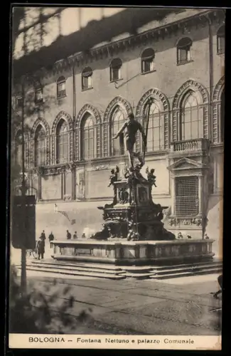 AK Bologna, Fontana Nettuno e palazzo Comunale