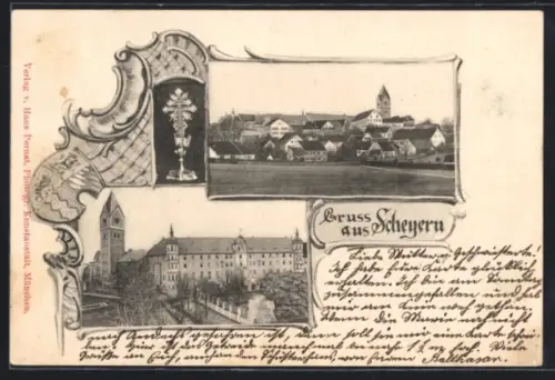 AK Scheyern, Teilansicht, Schloss