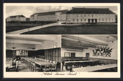 AK Kassel, Wittich-Kaserne, Innenansichten