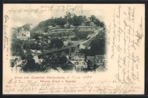 AK Weisser Hirsch b. Dresden, Gasthaus Luisenhof