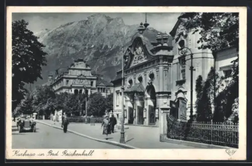 AK Bad Reichenhall, Partie am Kurhaus