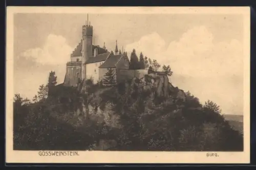 AK Gössweinstein, Blick zur Burg