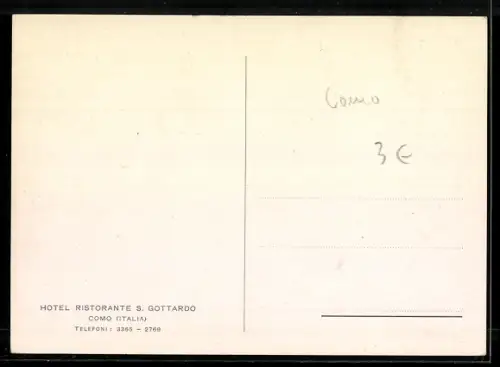 AK Como, Hotel Ristorante S. Gottardo