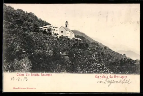 AK Roncegno, Chiesa Sta Brigida Roncegno