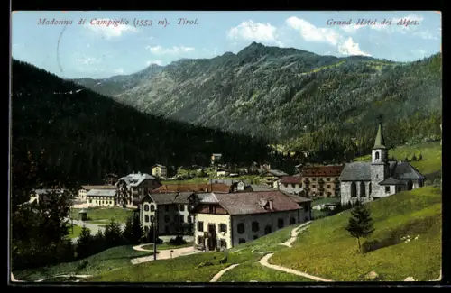 AK Madonna di Campiglio /Tirol, Grand Hotel des Alpes, Veduta generale
