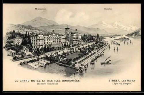 AK Stresa, Le Grand Hôtel et des Iles Borromées sul Lago Maggiore, Monterone, Simplon
