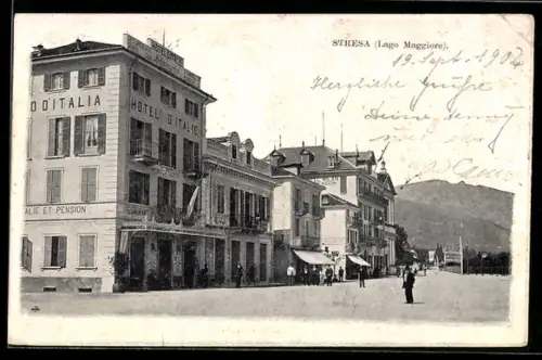 AK Stresa /Lago Maggiore, Hotel d`Italia e strada