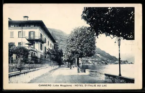 AK Cannero /Lago Maggiore, Hotel d`Italie au Lac