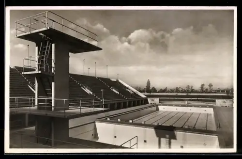 AK Berlin, Olympia 1936, Reichssportfeld, Schwimmstadion