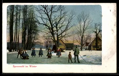 AK Burg /Spreewald, Forsthaus Eiche