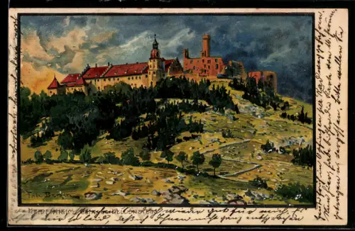 Künstler-AK Fritz Bergen: Heidenheim, Schloss Hellenstein