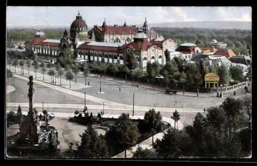 AK Dresden, 3. Deutsche Kunstgewerbe-Ausstellung 1906, Gesamtansicht
