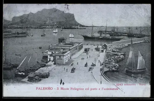AK Palermo, Il Monte Pellegrino col porto e l`antemurale