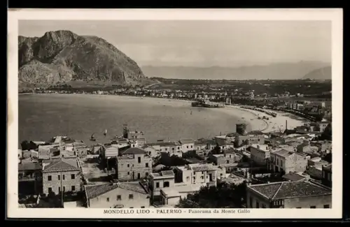 AK Palermo, Mondello Lido, Panorama da Monte Gallo