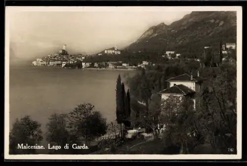 AK Malcesine, Blick zum Ort