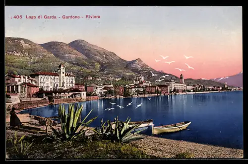 AK Gardone, Blick zum Ort