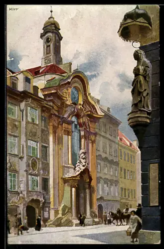 Künstler-AK Heinrich Kley: München, St. Johanneskirche