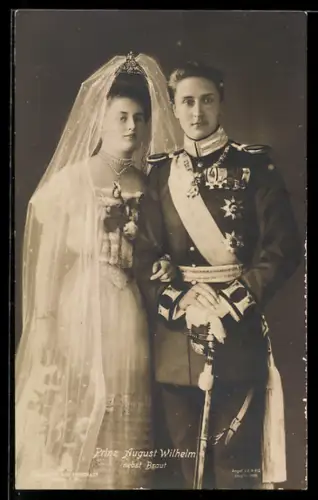 AK Prinz und Prinzessin August Wilhelm von Preussen