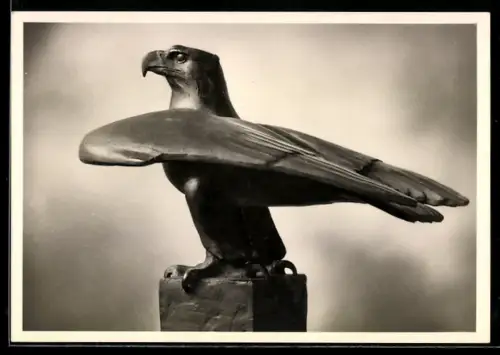 AK Plastik eines Seeadlers von Prof. Hans Haffenrichter
