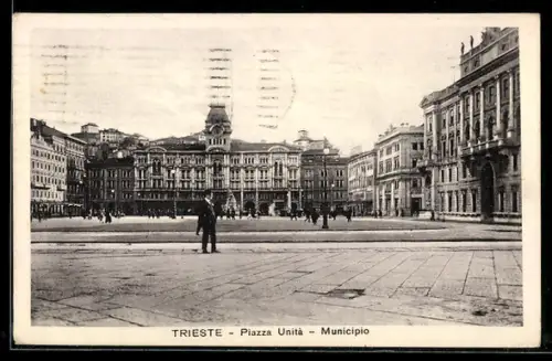 AK Trieste, Piazza Unità, Municipio