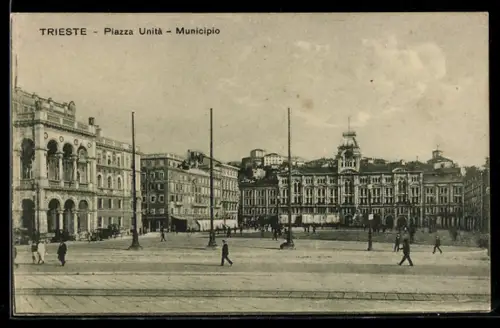 AK Trieste, Piazza Unità, Municipio