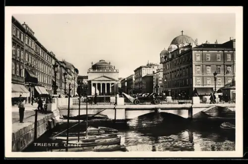 AK Trieste, Canale con vista sulla Chiesa di Sant`Antonio Nuovo