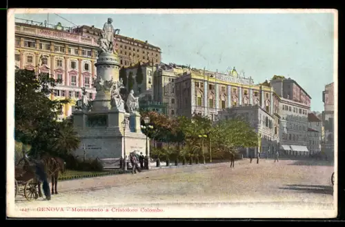 AK Genova, Monumento a Cristoforo Colombo