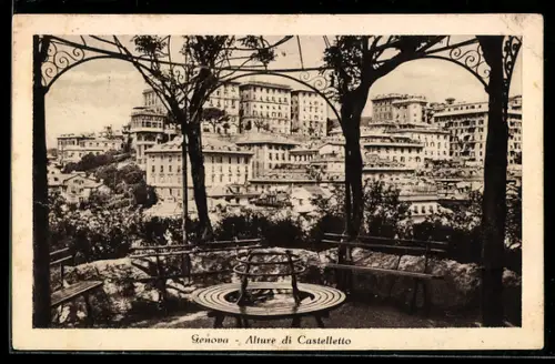 AK Genova, Alture di Castelletto con vista panoramica