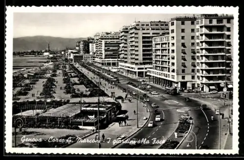 AK Genova, Corso G. Marconi, I giardini alla Foce