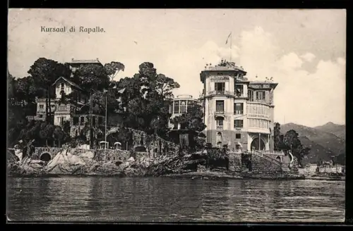 AK Rapallo, Kursaal di Rapallo dall`acqua