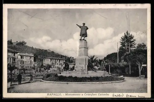 AK Rapallo, Monumento a Cristoforo Colombo
