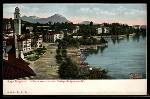 AK Pallanza /Lago Maggiore, Vista alla Castagnola