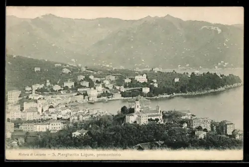 AK S. Margherita Ligure, Promontorio con vista su Riviera di Levante
