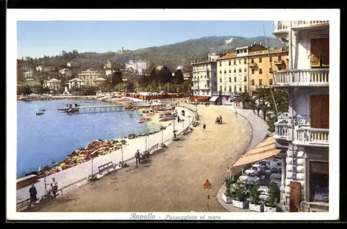 AK Rapallo, Passeggiata al mare