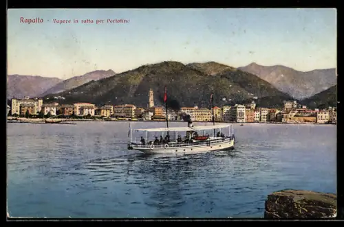 AK Rapallo, Vapore in rotta per Portofino