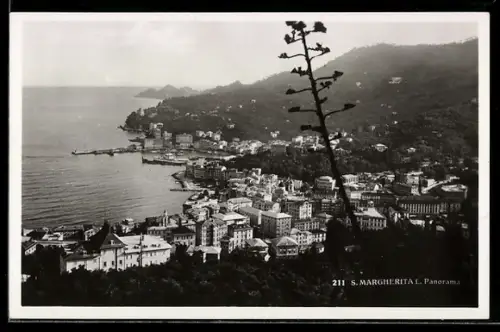 AK S. Margherita L., Panorama della città e vista sul mare
