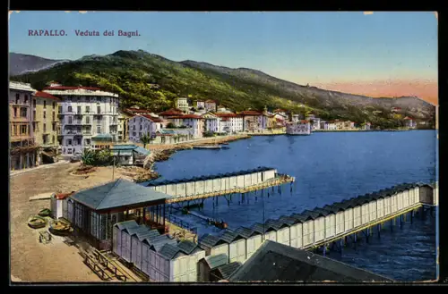 AK Rapallo, Veduta dei Bagni