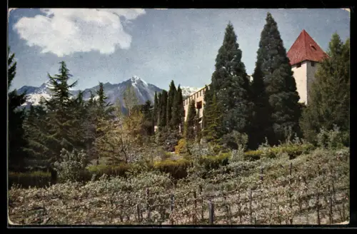 AK Meran-Obermais /Südtirol, Schloss Rubein