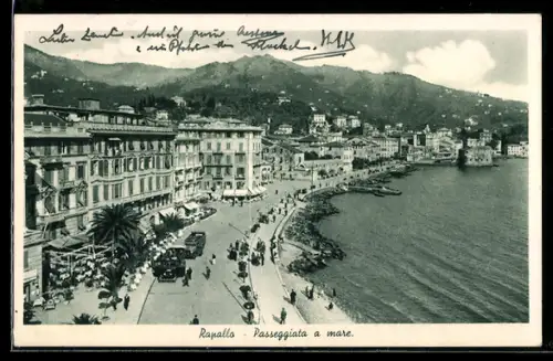 AK Rapallo, Passeggiata a mare