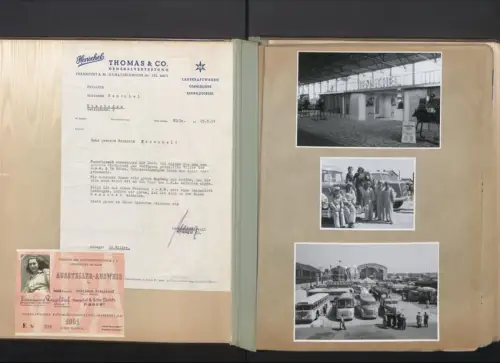 Fotoalbum mit 137 Fotografien, Henschel auf Internationale Automobil-Ausstellung (IAA) 1951 in Frankfurt am Main