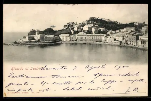 AK Sestri Levante, Vista panoramica della baia e del borgo storico