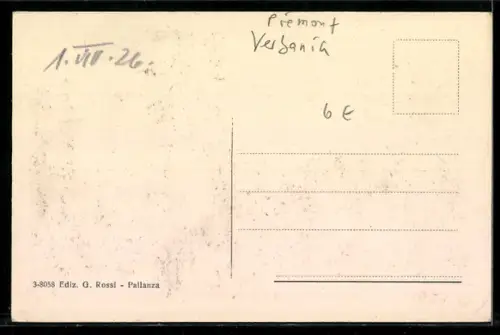 AK Pallanza, Lungo Lago con palme e edificio storico