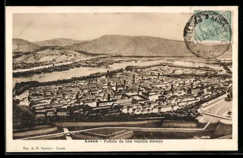 AK Lucca, Veduta da una vecchia stampa