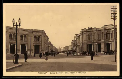 AK Messina, Corso Cavour, RR. Poste e Provincia
