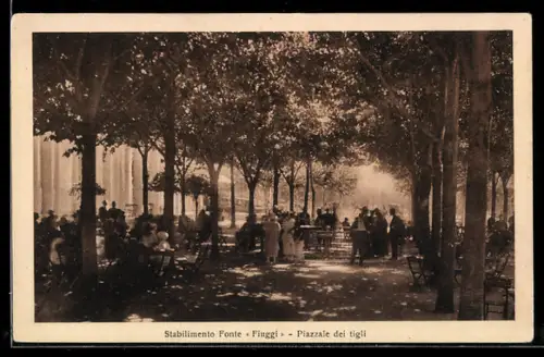 AK Fiuggi, Stabilimento Fonte, Piazzale dei tigli